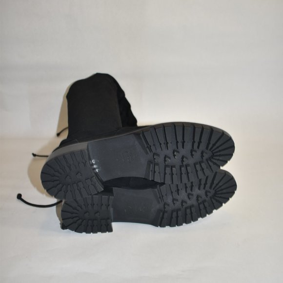 Stuart Weitzman City Over The Knee Boot Black Suede Size 7 B S4957 - Picture 9 of 9